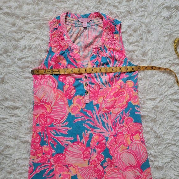 Lilly Pulitzer Pink & Blue Essie Dress - Size XXS - Picture 7 of 13